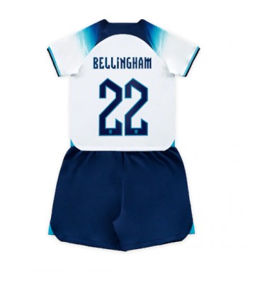 Maillot de foot Angleterre Jude Bellingham #22 Domicile enfant Monde 2022 Manches Courte (+ pantalon court)